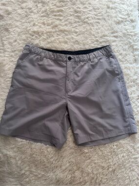 WAGGLE Men's Lightweight Gray Hybrid Shorts
